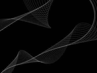 Bir parlayan ile koyu arka plan soyut dalgalar