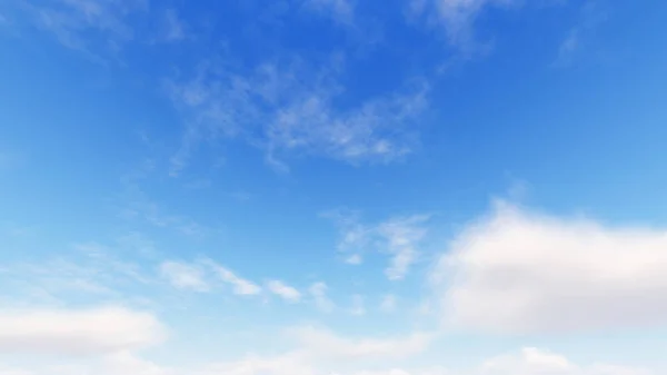 Bulutlu gökyüzü mavi arka plan, 3d çizim — Stok fotoğraf