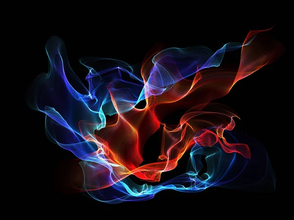 Bir parlayan ile koyu arka plan soyut dalgalar