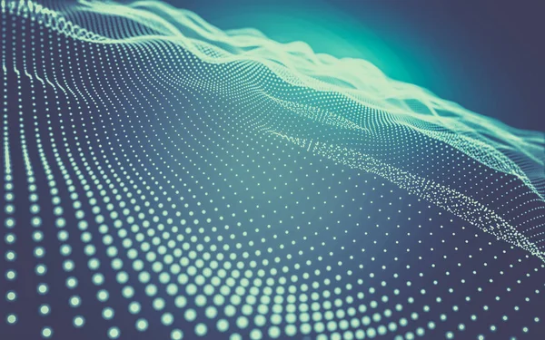 Çokgen alanı düşük Poli koyu arka plan, 3d render