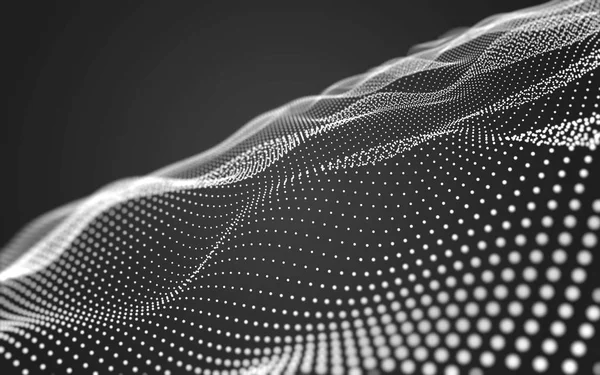 Çokgen alanı düşük Poli koyu arka plan, 3d render