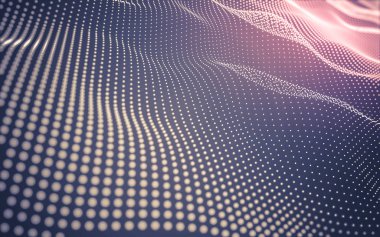 Çokgen alanı düşük Poli koyu arka plan, 3d render