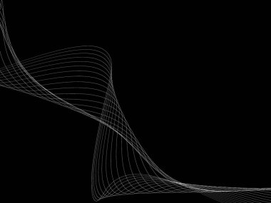 Bir parlayan ile koyu arka plan soyut dalgalar