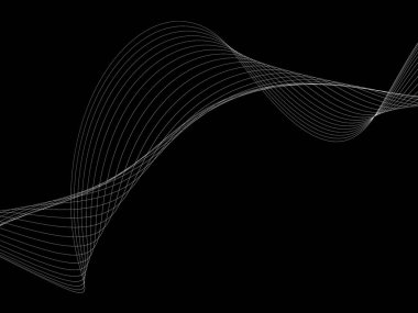 Bir parlayan ile koyu arka plan soyut dalgalar