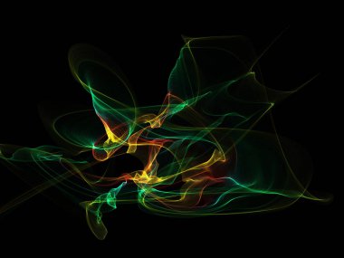 Bir parlayan ile koyu arka plan soyut dalgalar