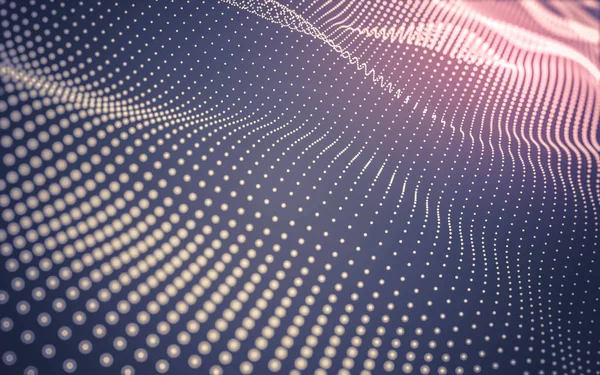 Çokgen alanı düşük Poli koyu arka plan, 3d render