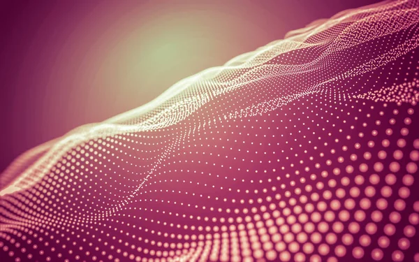 Çokgen alanı düşük Poli koyu arka plan, 3d render