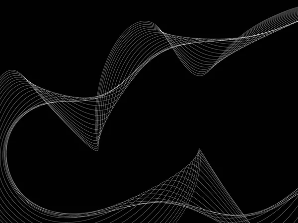 Bir parlayan ile koyu arka plan soyut dalgalar