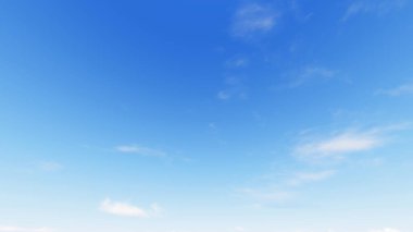 Bulutlu gökyüzü mavi arka plan, 3d çizim