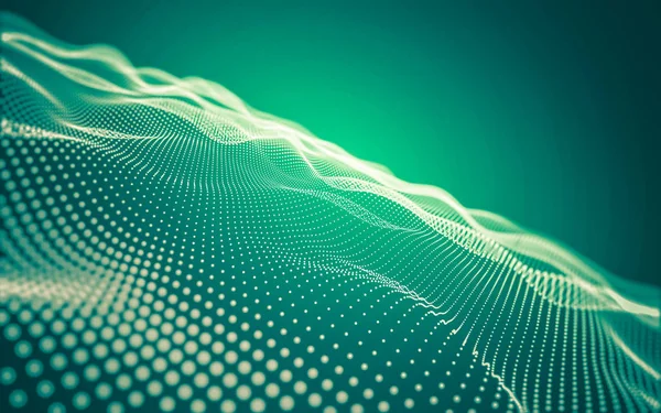 Çokgen alanı düşük Poli koyu arka plan, 3d render