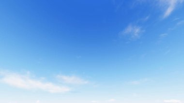 Bulutlu gökyüzü mavi arka plan, 3d çizim