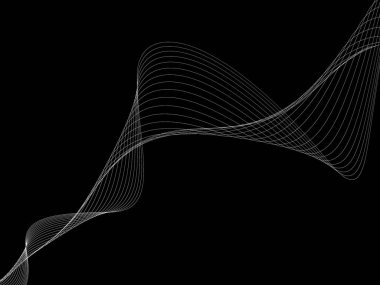 Bir parlayan ile koyu arka plan soyut dalgalar