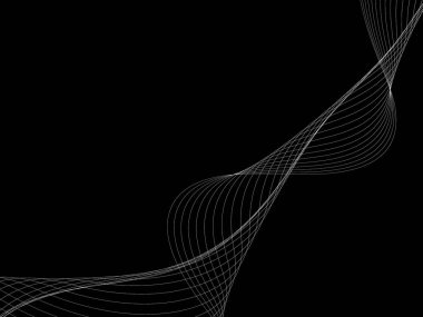 Bir parlayan ile koyu arka plan soyut dalgalar