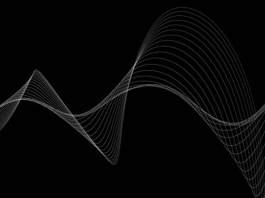 Bir parlayan ile koyu arka plan soyut dalgalar