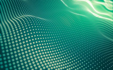 Çokgen alanı düşük Poli koyu arka plan, 3d render