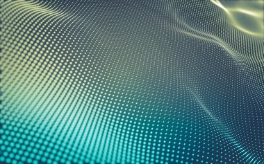 Çokgen alanı düşük Poli koyu arka plan, 3d render