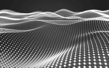 Çokgen alanı düşük Poli koyu arka plan, 3d render