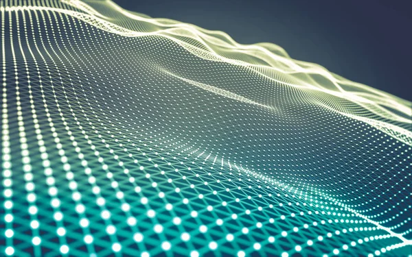 Çokgen alanı düşük Poli koyu arka plan, 3d render