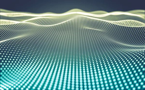 Çokgen alanı düşük Poli koyu arka plan, 3d render