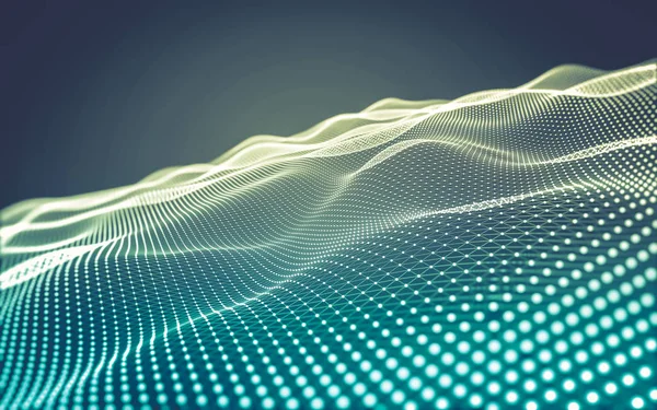 Çokgen alanı düşük Poli koyu arka plan, 3d render