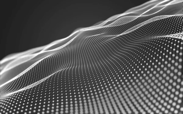 Çokgen alanı düşük Poli koyu arka plan, 3d render