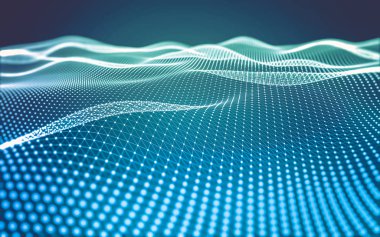 Çokgen alanı düşük Poli koyu arka plan, 3d render