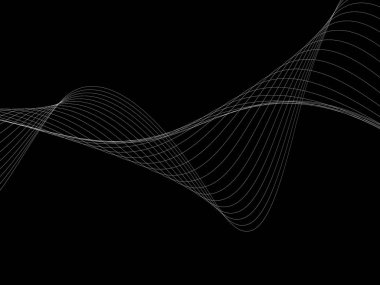 Bir parlayan ile koyu arka plan soyut dalgalar