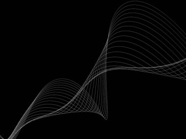 Bir parlayan ile koyu arka plan soyut dalgalar