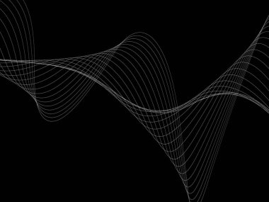 Bir parlayan ile koyu arka plan soyut dalgalar