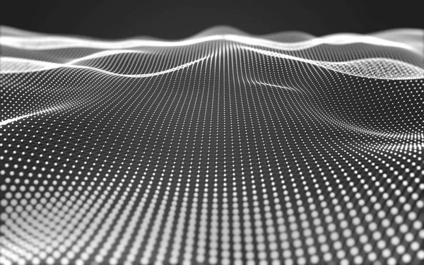 Çokgen alanı düşük Poli koyu arka plan, 3d render