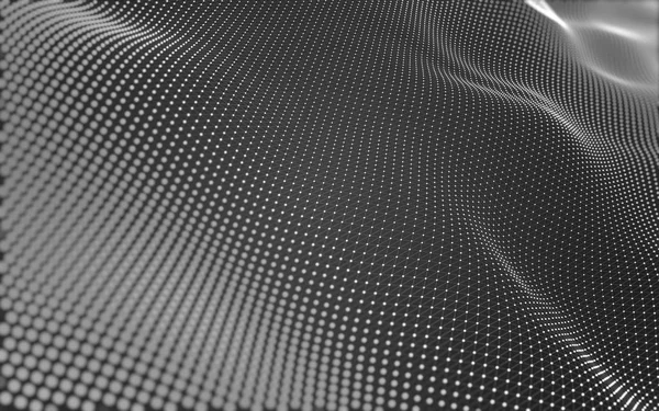 Çokgen alanı düşük Poli koyu arka plan, 3d render