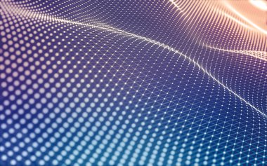 Çokgen alanı düşük Poli koyu arka plan, 3d render