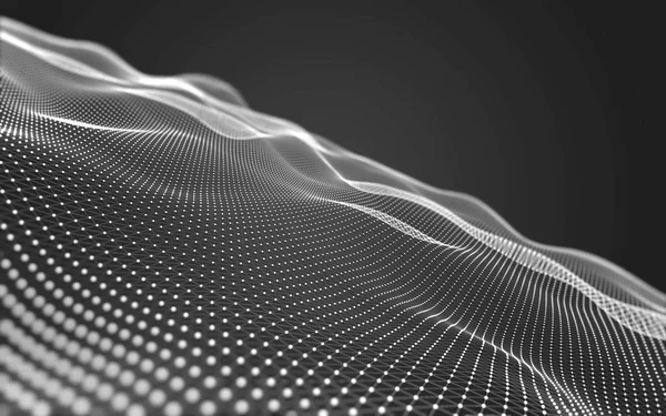 Çokgen alanı düşük Poli koyu arka plan, 3d render