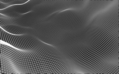 Çokgen alanı düşük Poli koyu arka plan, 3d render