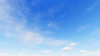 Bulutlu gökyüzü mavi arka plan, 3d çizim