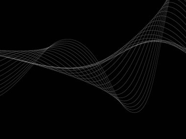 Bir parlayan ile koyu arka plan soyut dalgalar