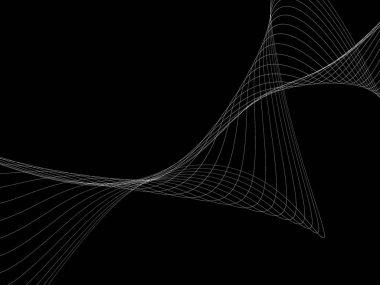 Bir parlayan ile koyu arka plan soyut dalgalar