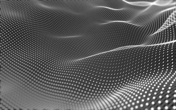 Çokgen alanı düşük Poli koyu arka plan, 3d render