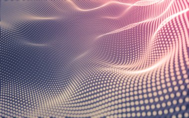 Çokgen alanı düşük Poli koyu arka plan, 3d render