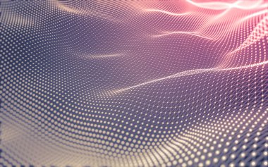 Çokgen alanı düşük Poli koyu arka plan, 3d render