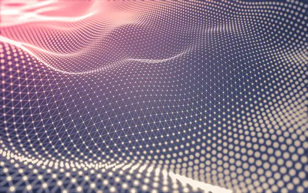 Çokgen alanı düşük Poli koyu arka plan, 3d render