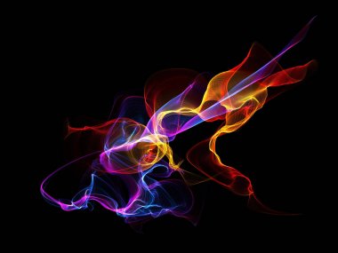 Bir parlayan ile koyu arka plan soyut dalgalar