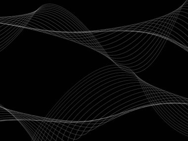 Bir parlayan ile koyu arka plan soyut dalgalar