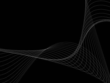 Bir parlayan ile koyu arka plan soyut dalgalar