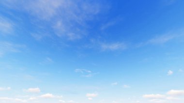 Bulutlu gökyüzü mavi arka plan, 3d çizim