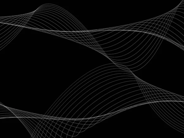 Bir parlayan ile koyu arka plan soyut dalgalar