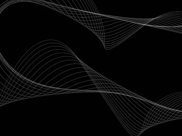 Bir parlayan ile koyu arka plan soyut dalgalar