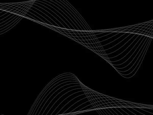 Bir parlayan ile koyu arka plan soyut dalgalar