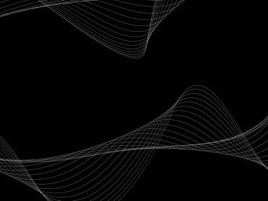 Bir parlayan ile koyu arka plan soyut dalgalar