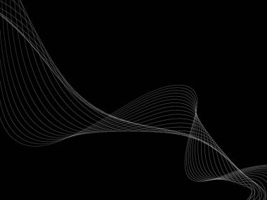 Bir parlayan ile koyu arka plan soyut dalgalar